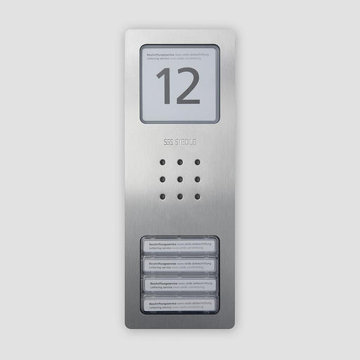 Siedle&Söhne - Türstation für Türkommunikation Audio-Türstation CA 812-4 E Edelstahl gebürstet