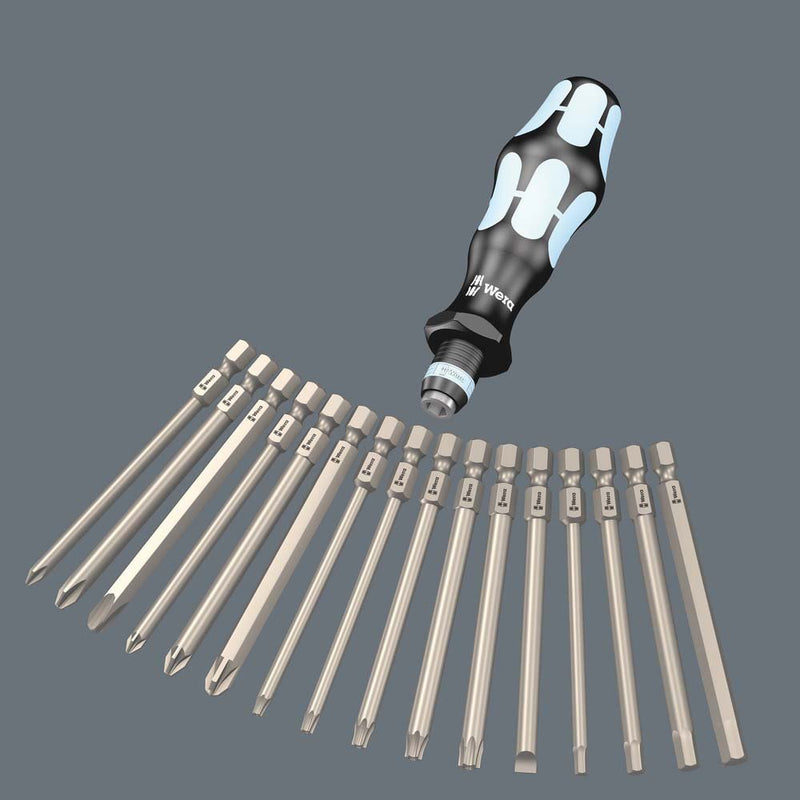 Wera - Bit-Set Bit-Sortiment 071116 Kraftform, 17-tlg