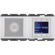 Berker - Elektronik-Gerät für Installationsschalterprogramme Radio mit Lautspr. DAB+, B 30807003 t., K.x alu