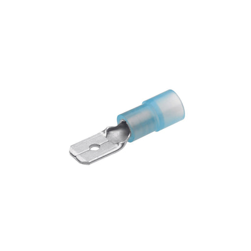 Cimco Werkzeuge - Rund-/Flachsteckverbindung Flachstecker 180292 1,5-2mm blau − 100 Stück