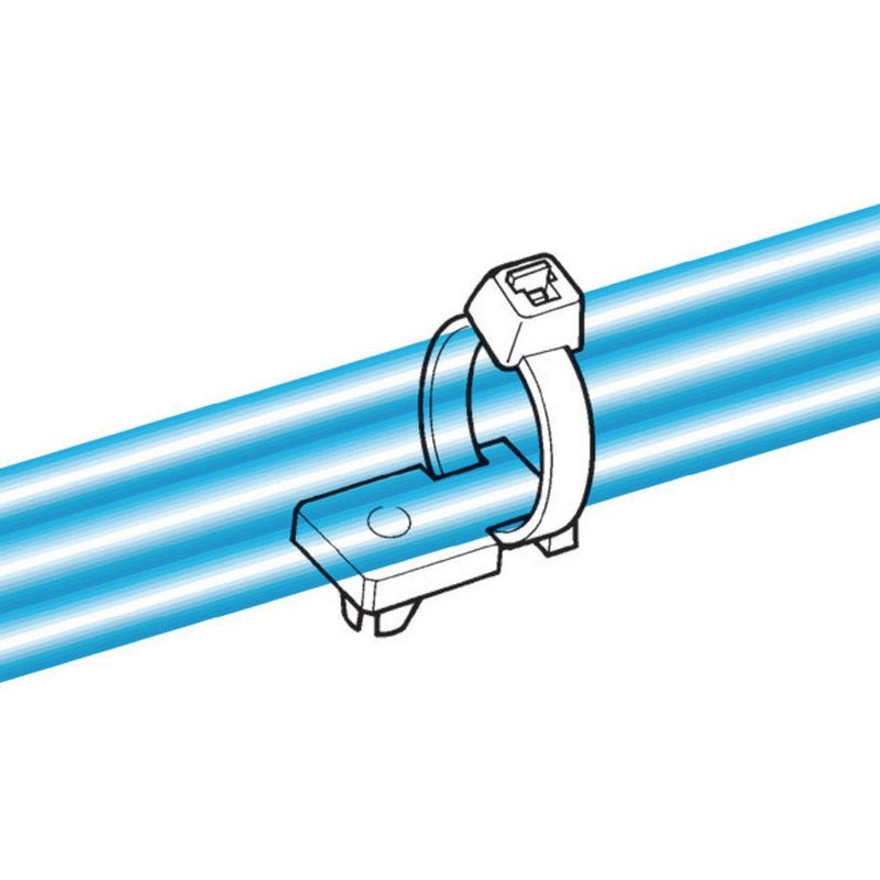 HellermannTyton - Befestigungssockel und -element für Kabelbinder Befestigungssockel LKCR PA66 NA 500 20x14mm − 500 Stück