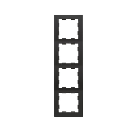 Peha - Abdeckrahmen Rahmen 4fach matt sw D 11.574.193 − 5 Stück
