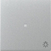 Gira - Abdeckung/Bedienelement für Installationsschalterprogramme Wippe Kontrollf. + Symb. 367426 Licht 55 F Alu