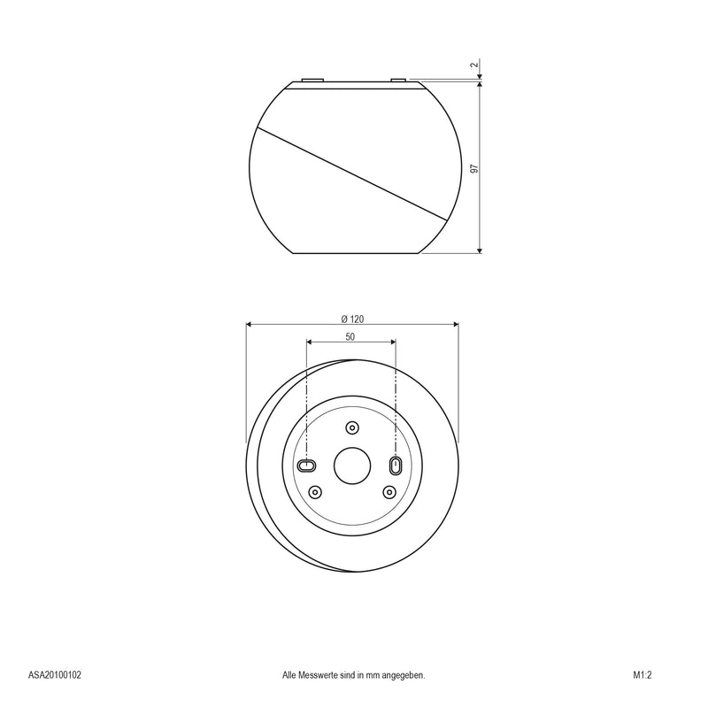 EVN Lichttechnik - Downlight/Strahler/Flutlicht LED-Deckenanbauleuchte ASA20100102 3000K