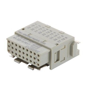 Harting - Kontakteinsatz für Rechtecksteckverbinder Einzelmodul Han Shielded 09140273121 Crimpanschluss − 2 Stück