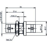 Telegärtner - Koax-Kupplung BNC Kupplung (F-F) 100023604 HDTV 75 Ohm