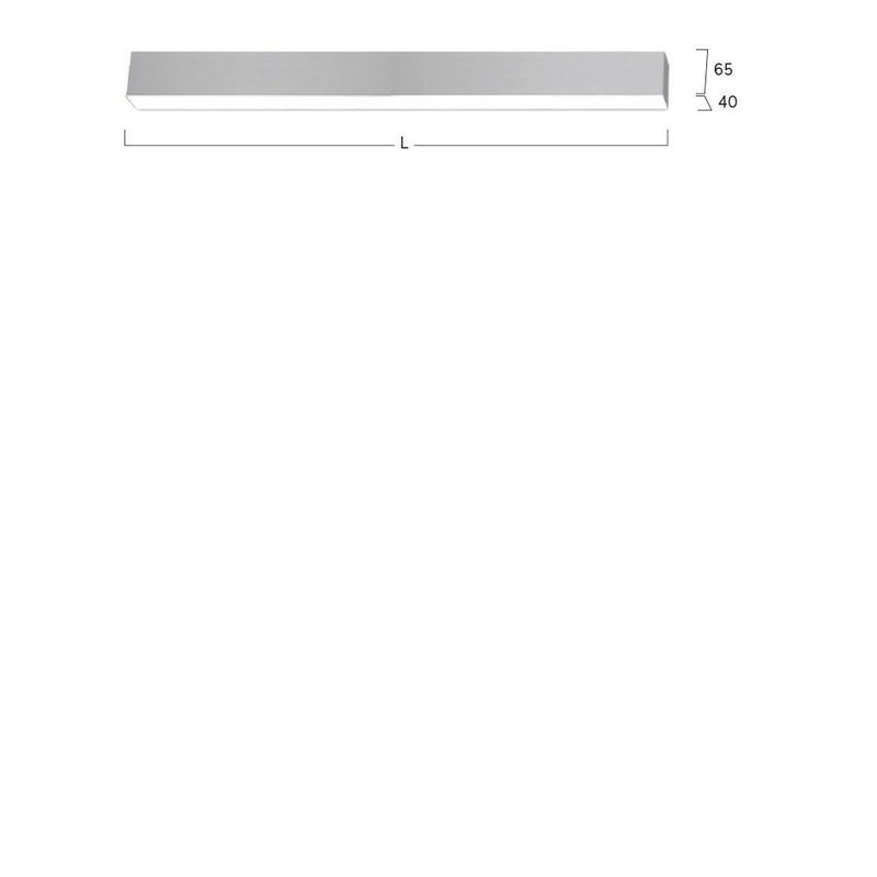 Lightnet - Decken-/Wandleuchte LED-Anbauleuchte LAXLBL-830H-L665-B 3000K, schwarz  − 1 Stück