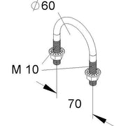 Niedax - Rundstahlbügel U-Form Rundstahlbügel MIRB 60 E3