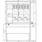 Hensel - Verteilerschrank für Energieversorgung Ladeverteiler Mi EV 11kW 18110 f.18 Ladep. a 11kW