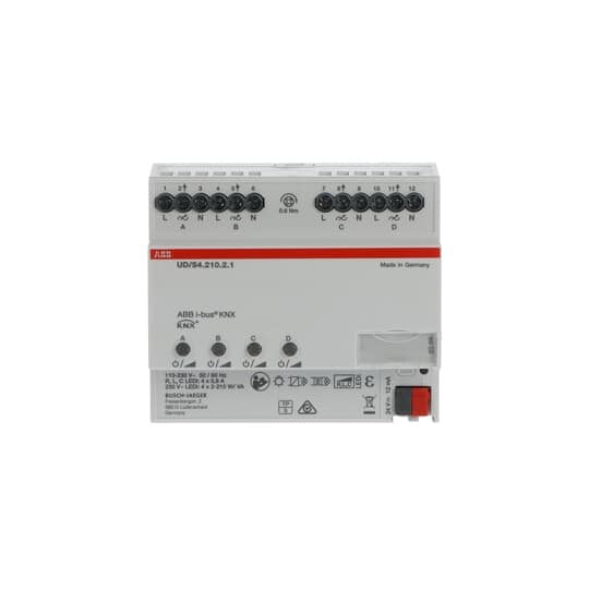 ABB Stotz S&J - Bussystem-Dimmaktor KNX-LED-Dimmer UD/S4.210.2.1 4x210W/VA REG