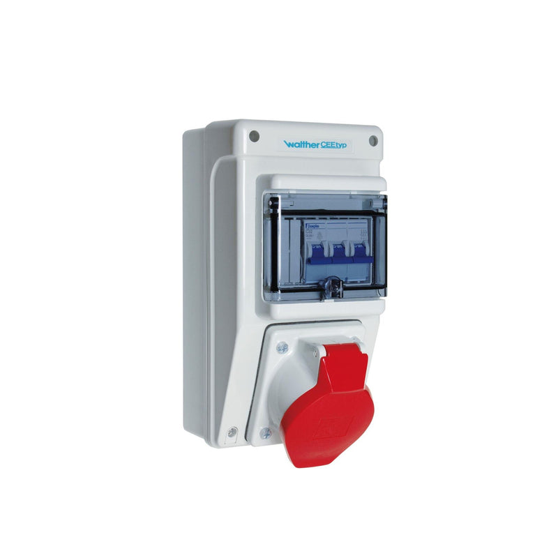 Walther Werke - CEE-Steckdosen-Kombination (IEC 60309) Steckdosekombination 6591103 Kunststoff, 32A