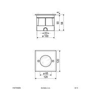 EVN Lichttechnik - Bodeneinbauleuchte LED-Bodeneinbauleuchte PC67103402N 3000K IP67 alu