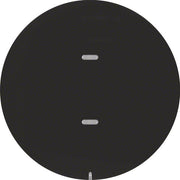 Berker - Abdeckung/Bedienelement für Installationsschalterprogramme Tast-Abdeckung 1fach 75161865 schwarz glänzend
