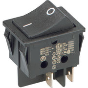 Bachmann - Geräte-Einbauschalter und -taster EB-Wippenschalter 924.095 sw,16(8)A250V 2p