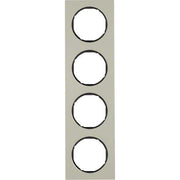 Berker - Abdeckrahmen Rahmen Eds/sw 10142204 4fach