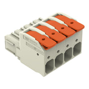 WAGO GmbH & Co. KG - Ein- und mehrpolige Klemmenleiste 1-Leiter-Federleiste Hebel 832-1104 Push-inCAGECLAMP,lgr − 20 Stück