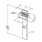 HellermannTyton - Kabelbinder Abstandshalter ELTYA-PP-BK-L1 − 50 Stück