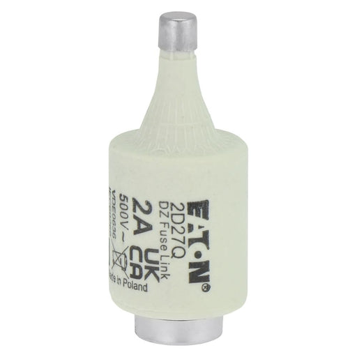 Eaton - D-Sicherungseinsatz Sicherungseinsatz Nieders. FUSE 2A DI#2D27Q 2A AC 500V 50kA − 25 Stück