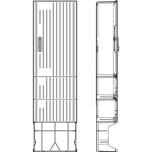Elsta Mosdorfer - Gehäuse/Schaltschrank (leer) Verteilersäule A340 DS 340DSKTMO#10037638 inkl. Montageplatte