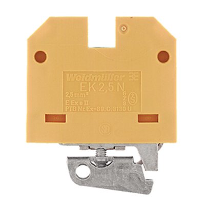 Weidmüller - Schutzleiter-Reihenklemme Schutzklemme EK 2.5N − 100 Stück
