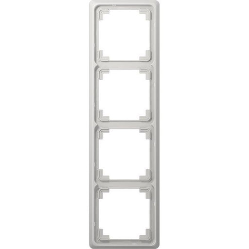 Jung - Abdeckrahmen Rahmen 4-fach lgr CDP 584 LG waage/senkrecht