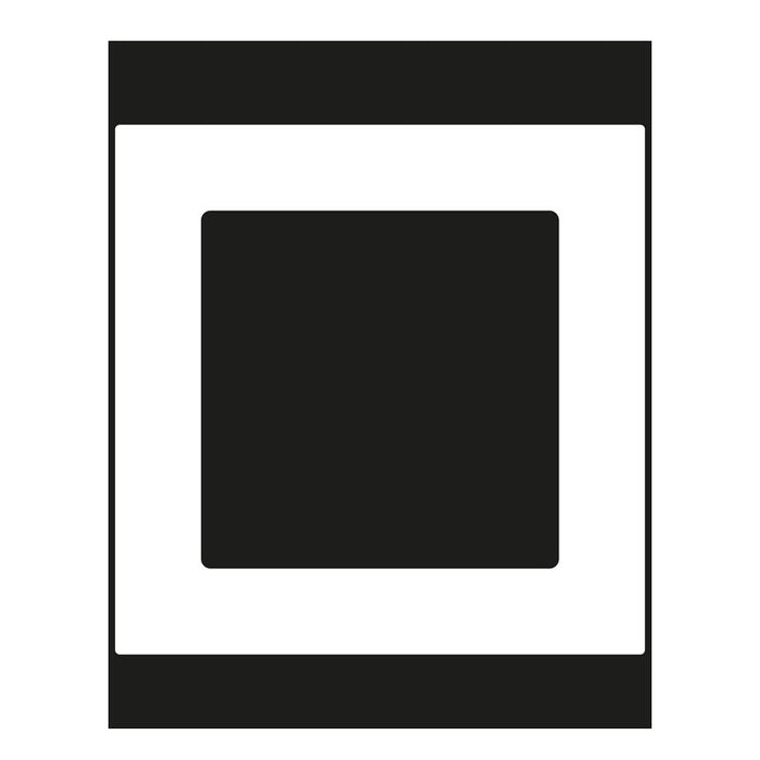 Jung - Abdeckrahmen Glasrahmen 1-fach mt/ws AC 581 GL WMT waage/senkrecht  − 1 Stück
