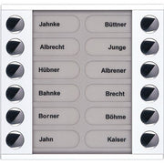 TCS Tür Control - Montageelement für Türstation Audioaußenstation 2-reihig PET12-WS/04 Erw.12 Tasten AP ws