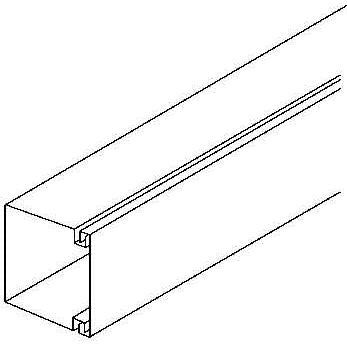 HKL - Leitungsführungskanal Kanal cws HKL1515.6 15x15 RAL9001 − 2 Meter