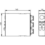 Telegärtner - Patchpanel LWL TS-Verteiler mit 6xSCD 100022883 Keramikhülse