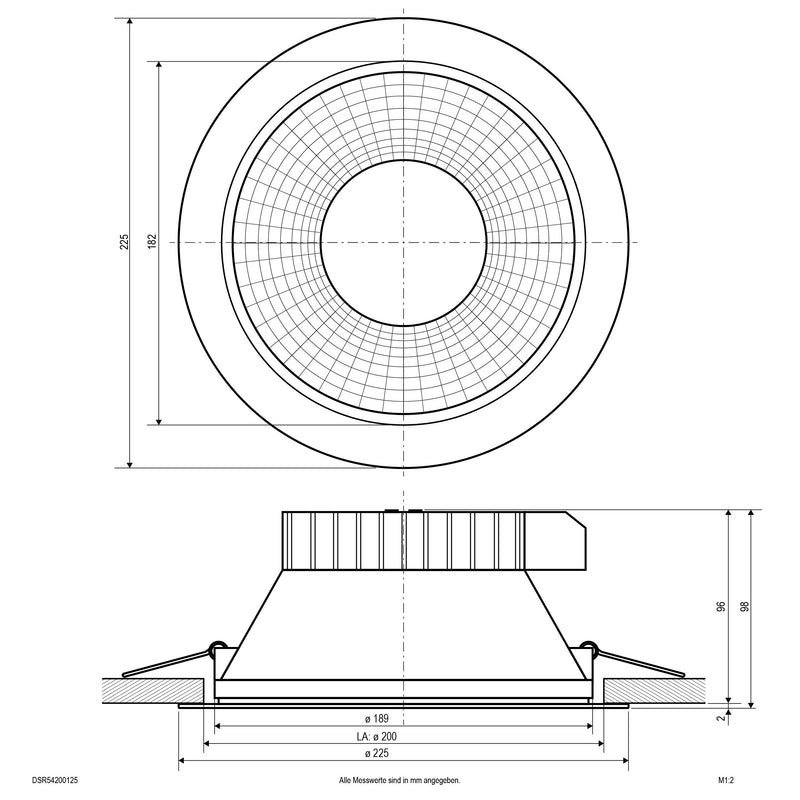 EVN Lichttechnik - Decken-/Wandleuchte LED-Deckeneuchte DSR54200125 CCT Switch, ML