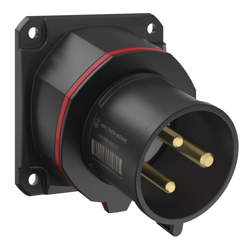 Walther Werke - CEE-Gerätestecker (IEC 60309) CEE NEO Anbaugerätestecker FW733309CC schräg 32A 3P 9h