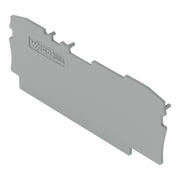 WAGO - Abschluss- und Zwischenplatte für Reihenklemme Abschluss- u. Zwischenpl. 2004-1691 1mm dick,grau − 25 Stück