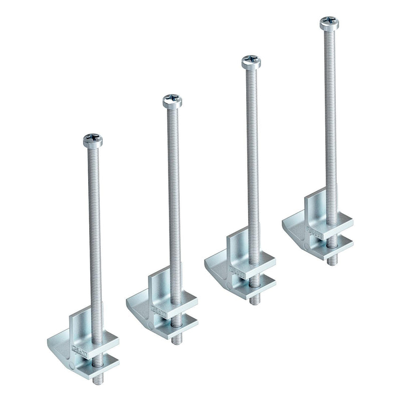 OBO Bettermann Vertr - Zubehör/Ersatzteile für Unterflurkanalsysteme Befestigungsset IB BGES9 für GES9 − 4 Stück