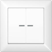 Jung - Abdeckung/Bedienelement für Installationsschalterprogramme Abdeckung Lichtleiter aws AS 590-5 KO5 WW für Taster