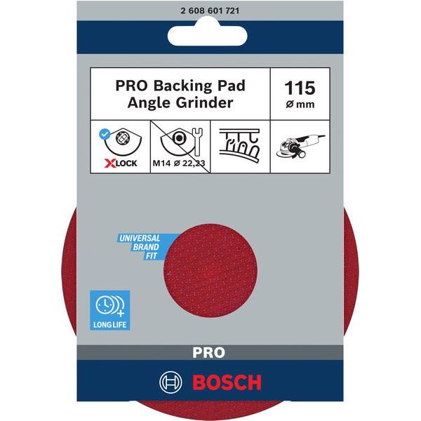 Bosch - Stützteller für Schleifwerkzeug PRO Stützteller X-Lock, 2608601721 115 mm