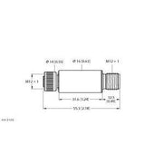 Turck - Temperaturmessumformer Miniaturtransmitter TTMS-100-LIUPN-H1140 für externe Fühler