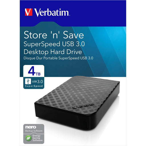 Verbatim - Speichermedium digital Festplatte 4TB USB3.0 47685 Extern,8,89cm(3,5Z)