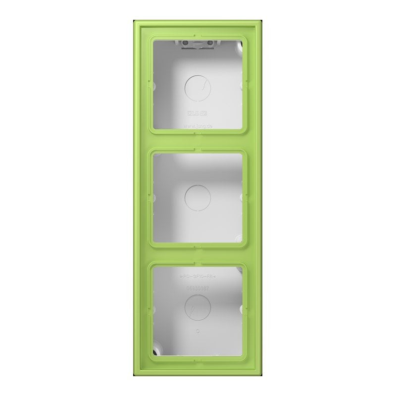 Jung - Aufputzgehäuse für Unterputzgerät Aufputz-Kappe 3fach LC 583 A 221 vert clair (32052)