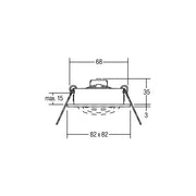 Brumberg Leuchten - Lautsprecher Einbaulautsprecher 43004640 titan, quadr