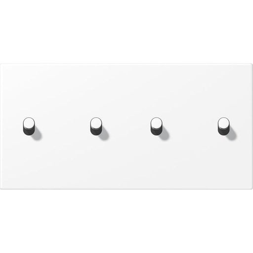 Jung - Abdeckung/Bedienelement für Installationsschalterprogramme Abdeckung mit Kipphebel AL 12-250 WWM R 07 Zylinder, 2fach, 2 x