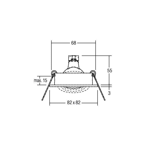 Brumberg Leuchten - Downlight/Strahler/Flutlicht NV-Einbaustrahler 00006563 GX5,3 champagner