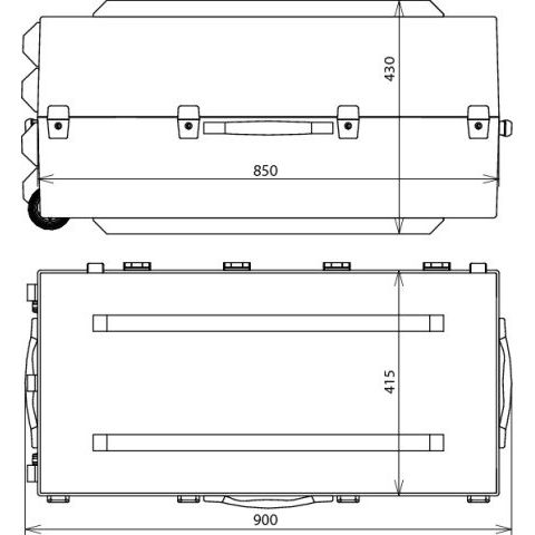 DEHN - Zubehör/Ersatzteile für Sicherheitsgeräte Kunststoffkoffer KKL TFRS MS 840x400x380mm leer