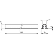 Philips Lighting - Stromschiene 3-Phasen-Stromschiene RBS750 #06551800 RBS750 5C6 L1000 BK