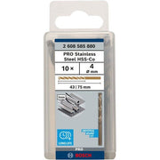 Bosch - Bohrer PRO Stainless Steel HSS-Co 2608585880 Spiralbohrer 4 x 43