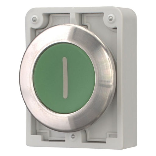 Eaton - Frontelement für Drucktaster Drucktaste RMQ-Titan M30I-FDR-G-X1 flach rastend grün