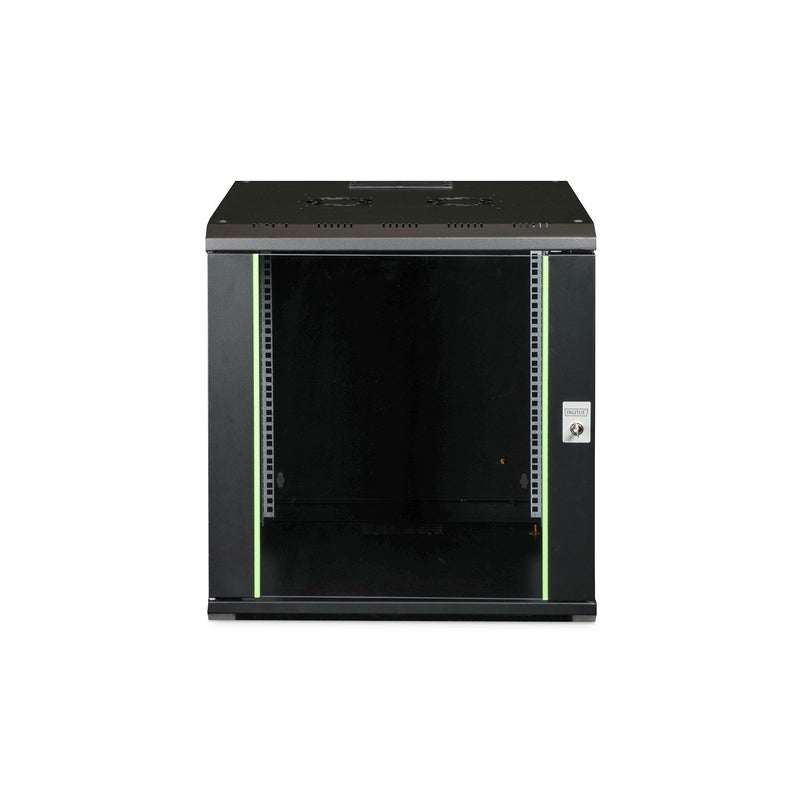 DIGITUS - Netzwerk-/Serverschrank Wandgehäuse Unique Serie DN-19 12U-6/6-SW 600x600mm (BxT)