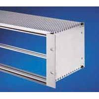 Heitec - Befestigungsteil für Baugruppe mit Rastermaß 482,6 mm (19 Zoll) Deckblech HeiPac Vario ECO 3688.105 84TE, 175mm, gelocht