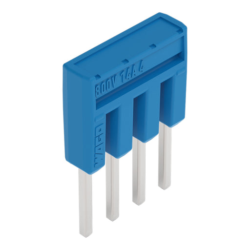 WAGO - Querverbinder/Brücker für Reihenklemme Kammbrücker, isoliert 2000-404/000-006 4-fach, blau − 25 Stück