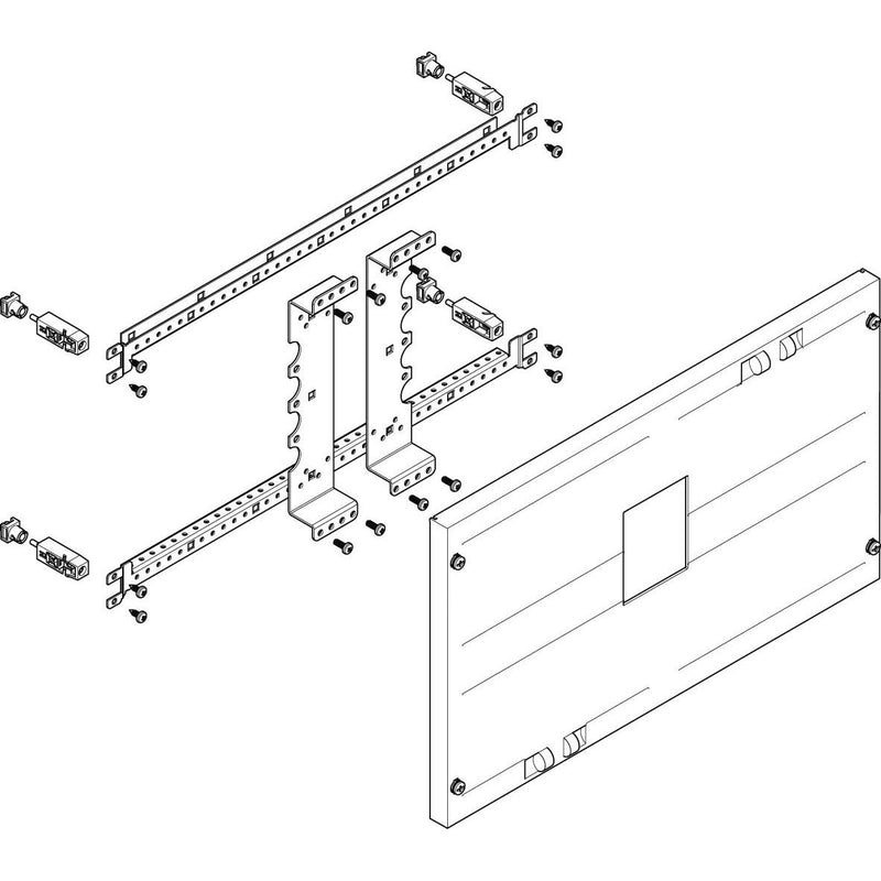 ABN - Verteilerfeld für Installationsverteiler ESPRO-Modul MF22231 flach BxH:500x300mm