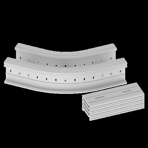 Unex - Bogen für Kabelleiter Flachbogen 45 Grad 67236-44 135x200 R300 − 1 Stück by Unex
